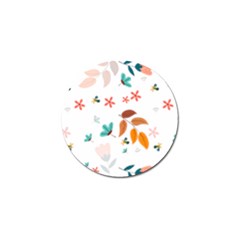 Flowers Leaves Background Floral Golf Ball Marker (4 Pack) by Grandong