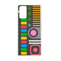 Pattern Geometric Abstract Colorful Arrows Lines Circles Triangles Samsung Galaxy Note 20 Tpu Uv Case by Grandong