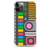 Pattern Geometric Abstract Colorful Arrows Lines Circles Triangles iPhone 12 Pro max TPU UV Print Case Front