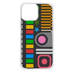 Pattern Geometric Abstract Colorful Arrows Lines Circles Triangles Iphone 13 Pro Max Tpu Uv Print Case by Grandong