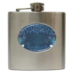 Floral Digital Hip Flask (6 Oz) by Grandong