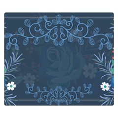 Floral Digital Two Sides Premium Plush Fleece Blanket (small) by Grandong