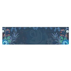 Floral Digital Oblong Satin Scarf (16  X 60 ) by Grandong