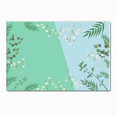 Flower Branch Corolla Wreath Lease Postcard 4 x 6  (pkg Of 10) by Grandong