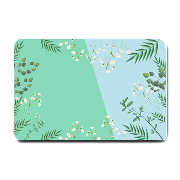 Flower Branch Corolla Wreath Lease Small Doormat