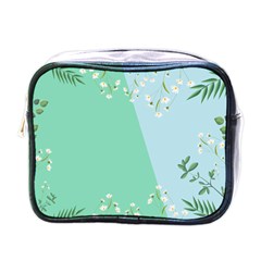 Flower Branch Corolla Wreath Lease Mini Toiletries Bag (one Side) by Grandong