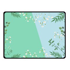 Flower Branch Corolla Wreath Lease Two Sides Fleece Blanket (small) by Grandong