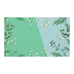 Flower Branch Corolla Wreath Lease Banner And Sign 5  X 3  by Grandong