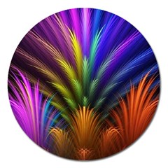 Abstract Colors - , Abstract Colors Magnet 5  (round) by nateshop