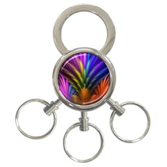 Abstract Colors - , Abstract Colors 3-ring Key Chain by nateshop