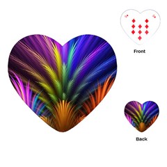 Abstract Colors - , Abstract Colors Playing Cards Single Design (heart) by nateshop