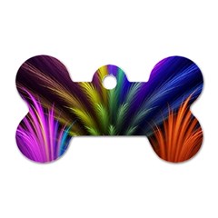 Abstract Colors - , Abstract Colors Dog Tag Bone (one Side) by nateshop