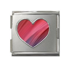 Abstract, Lines Mega Link Heart Italian Charm (18mm) by nateshop