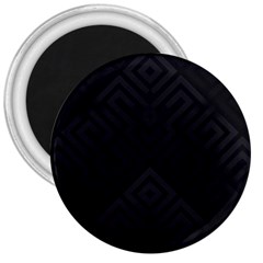 Black Pattern, Black, Pattern 3  Magnets by nateshop