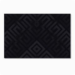 Black Pattern, Black, Pattern Postcards 5  X 7  (pkg Of 10)