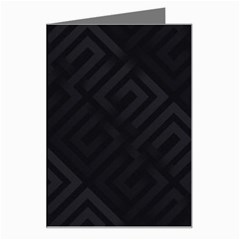 Black Pattern, Black, Pattern Greeting Card by nateshop