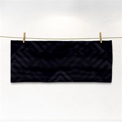 Black Pattern, Black, Pattern Hand Towel by nateshop