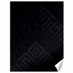 Black Pattern, Black, Pattern Canvas 36  X 48  by nateshop