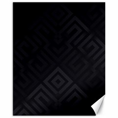 Black Pattern, Black, Pattern Canvas 11  X 14  by nateshop