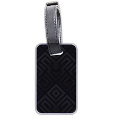 Black Pattern, Black, Pattern Luggage Tag (two Sides)