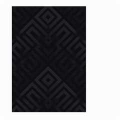 Black Pattern, Black, Pattern Large Garden Flag (two Sides) by nateshop