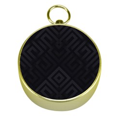 Black Pattern, Black, Pattern Gold Compasses by nateshop