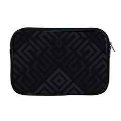 Black Pattern, Black, Pattern Apple Macbook Pro 17  Zipper Case by nateshop