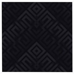 Black Pattern, Black, Pattern Wooden Puzzle Square by nateshop