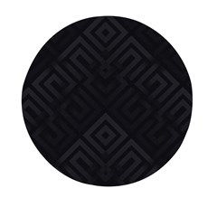 Black Pattern, Black, Pattern Mini Round Pill Box (pack Of 3) by nateshop