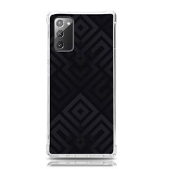 Black Pattern, Black, Pattern Samsung Galaxy Note 20 Tpu Uv Case by nateshop