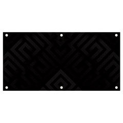 Black Pattern, Black, Pattern Banner And Sign 4  X 2  by nateshop