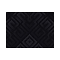 Black Pattern, Black, Pattern Premium Plush Fleece Blanket (mini) by nateshop