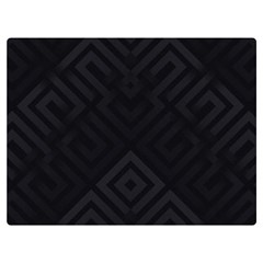 Black Pattern, Black, Pattern Two Sides Premium Plush Fleece Blanket (extra Small)