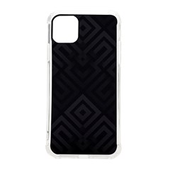 Black Pattern, Black, Pattern Iphone 11 Pro Max 6 5 Inch Tpu Uv Print Case by nateshop