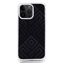 Black Pattern, Black, Pattern Iphone 14 Pro Max Tpu Uv Print Case by nateshop