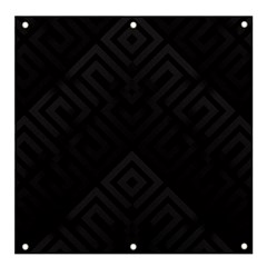 Black Pattern, Black, Pattern Banner And Sign 4  X 4  by nateshop