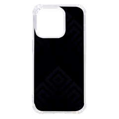 Black Pattern, Black, Pattern Iphone 14 Pro Tpu Uv Print Case