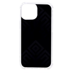 Black Pattern, Black, Pattern Iphone 13 Mini Tpu Uv Print Case by nateshop