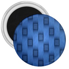 Blue Pattern Texture 3  Magnets by nateshop