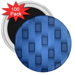 Blue Pattern Texture 3  Magnets (100 Pack) by nateshop