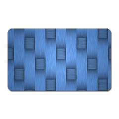 Blue Pattern Texture Magnet (rectangular)