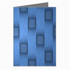 Blue Pattern Texture Greeting Card by nateshop