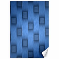 Blue Pattern Texture Canvas 20  X 30  by nateshop