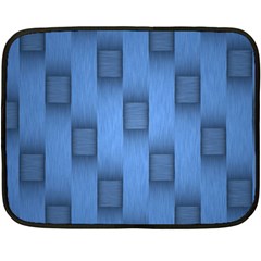 Blue Pattern Texture Two Sides Fleece Blanket (mini) by nateshop