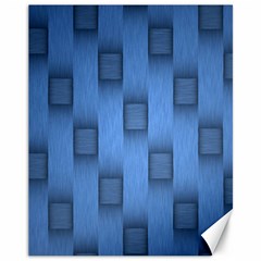 Blue Pattern Texture Canvas 11  X 14  by nateshop