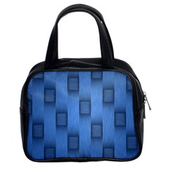 Blue Pattern Texture Classic Handbag (two Sides) by nateshop