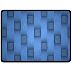 Blue Pattern Texture Fleece Blanket (large) by nateshop