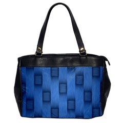 Blue Pattern Texture Oversize Office Handbag by nateshop