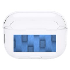 Blue Pattern Texture Hard Pc Airpods Pro Case by nateshop