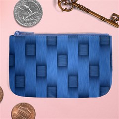 Blue Pattern Texture Large Coin Purse by nateshop